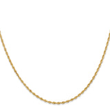 14K 18 Inch 1.85mm Diamond-cut Quadruple Rope Lobster Clasp Chain