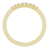 14K Yellow 1/8 CTW Natural Diamond Anniversary Band