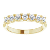 14K Yellow 1/2 CTW Natural Diamond Anniversary Band