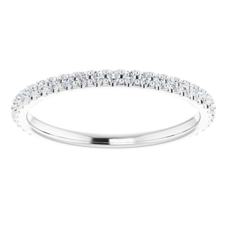 Platinum 1/4 CTW Natural Diamond Anniversary Band