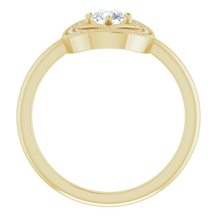 14K Yellow 1/3 CTW Natural Diamond Ring