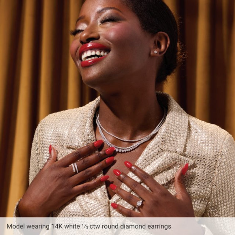 14K Yellow 8 mm Lab-Grown Green Sapphire Stud Earrings