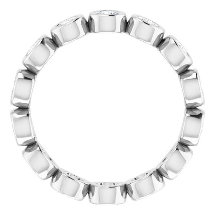Platinum 7/8 CTW Lab-Grown Diamond  Eternity Band Size 5