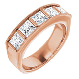14K Rose 2 5/8 CTW Natural Diamond Ring