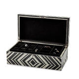 Luxury Giftware High Gloss Brazilian Wild Walnut Veneer Locking Wooden 8-Watch and Jewelry Box