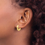 14k Round Hinged Hoop Earrings