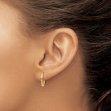 14k Round Hinged Hoop Earrings