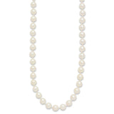 14k 6-7mm White Round Akoya Saltwater Cultured Pearl 18 inch Necklace