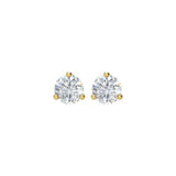 14K Yellow Gold 2 CTW Natural Diamond Stud Earrings
