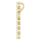 14K Yellow Gold 3/8 CTW Natural Diamond Cross Pendant