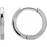 Sterling Silver Hinged 15 mm Hoop Earring