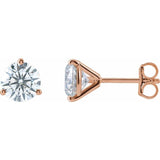 14K Rose Gold 1 5/8 CTW Lab-Grown Diamond Stud Earrings