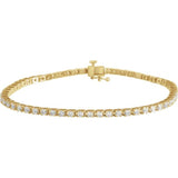 14K Yellow Gold 3 CTW Lab-Grown Diamond Line 7 1/4