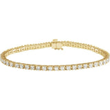 14K Yellow Gold 4 CTW Lab-Grown Diamond Line 7 1/4