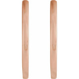 14K Rose Gold Hinged 20 mm Hoop Earrings