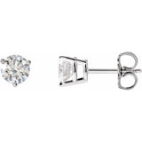 14K White Gold 1 CTW Natural Diamond Earrings