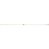 14K Rose Gold Natural Citrine Bezel-Set Solitaire 6 1/2-7 1/2" Bracelet