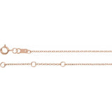 14K Rose Gold Natural Peridot Bezel-Set Solitaire 6 1/2-7 1/2" Bracelet
