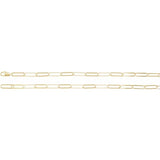 14K Yellow Gold-Filled 6.2 mm Paperclip-Style 18" Chain