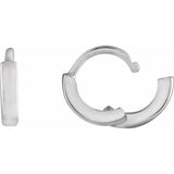 Sterling Silver Hinged 8 mm Hoop Earrings