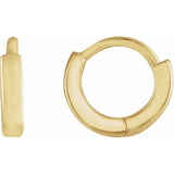 14K Yellow Gold Hinged 8 mm Hoop Earrings
