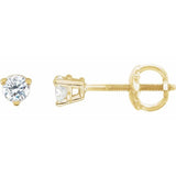 14K Yellow Gold 1/5 CTW Natural Diamond Earrings