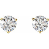 14K Yellow Gold 3/8 CTW Natural Diamond Earrings