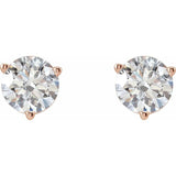 14K Rose Gold 3/8 CTW Natural Diamond Earrings