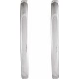 Sterling Silver Hinged 18 mm Hoop Earrings