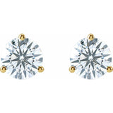 14K Yellow Gold 2 1/2 CTW Lab-Grown Diamond Stud Earrings