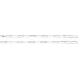 Sterling Silver 6.2 mm Paperclip-Style 20" Chain