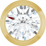 14K Yellow Gold 1/4 CT Lab-Grown Diamond Slide Pendant