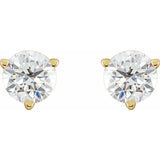14K Yellow Gold 3/4 CTW Lab-Grown Diamond Earrings