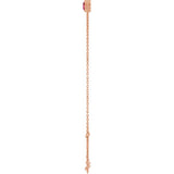 14K Rose Gold Natural Ruby 6 1/2-7 1/2" Bracelet