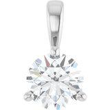 Platinum 1/2 CT Lab-Grown Diamond Pendant