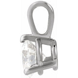 14K White Gold 1/3 CTW Natural Diamond Pendant