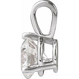 14K White Gold 5/8 CTW Natural Diamond Pendant
