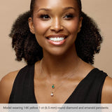 14K White Gold 5/8 CTW Natural Diamond Pendant