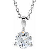 Sterling Silver 1/2 CTW Natural Diamond 18" Necklace