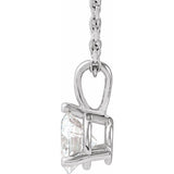 Sterling Silver 1/2 CTW Natural Diamond 18" Necklace