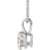 Platinum 5/8 CTW Natural Diamond 18" Necklace