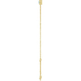 14K Yellow Gold Natural Aquamarine 6 1/2-7 1/2" Bracelet