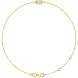 14K Yellow Gold Natural Diamond 6 1/2-7 1/2" Bracelet
