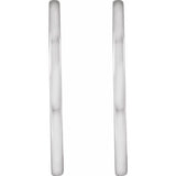 Sterling Silver Hinged 25 mm Hoop Earrings