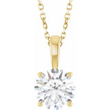 14K Yellow Gold 1 1/2 CT Lab-Grown Diamond 18
