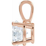 14K Rose Gold 1 1/2 CT Natural Diamond Pendant
