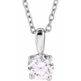 14K White Gold 1 1/4 CTW Natural Diamond 18" Necklace