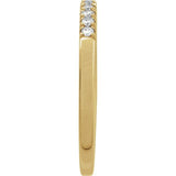 10K Yellow Gold 1/6 CTW Natural Diamond Stackable Ring