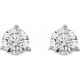 18K White Gold 3/4 CTW Natural Diamond Stud Earrings