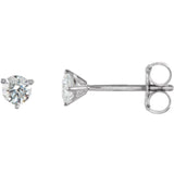 18K White Gold 1/4 CTW Natural Diamond Stud Earrings
